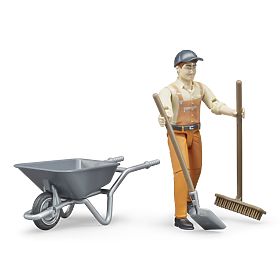 Bruder BWORLD Set komunál s figúrkou