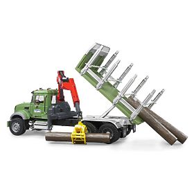 Bruder Nákladné auto MACK Granit prepravník dreva, Bruder