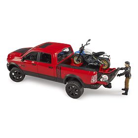 Bruder Terénne auto RAM s motocyklom, Bruder