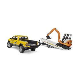 Bruder Terénne servisné auto RAM s minibagrom, Bruder