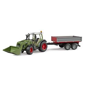 Bruder Traktor Fendt Vario 211 s čelným nakladačom a sklápačom, Bruder