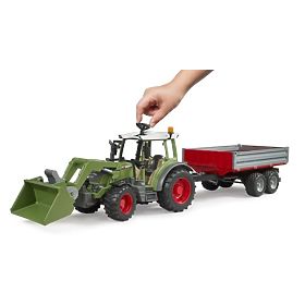 Bruder Traktor Fendt Vario 211 s čelným nakladačom a sklápačom, Bruder