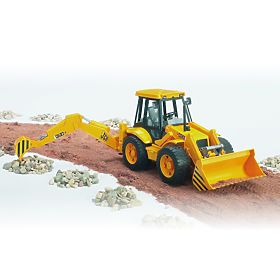 Bruder Traktor JCB čelný nakladač s bagrom, Bruder