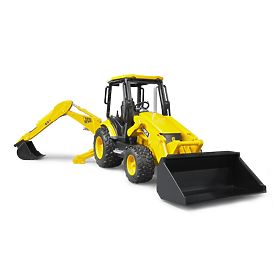 Bruder Traktor JCB MIDI čelný nakladač s bagrom, Bruder