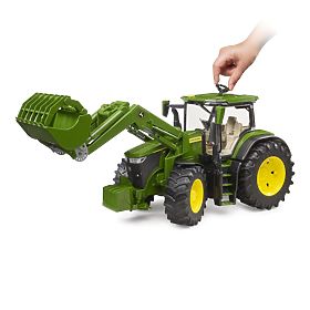 Bruder Traktor John Deere 7R 350 s čelným nakladačom, Bruder