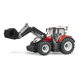 Bruder Traktor Steyr 6300 Terrus CVT s čelným nakladačom, Bruder