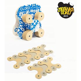Clixo Designer Pack magnetické stavebnice Clixo, Béžové