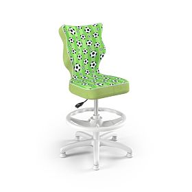 Detská ergonomická stolička k písaciemu stolu upravená na výšku 119-142 cm - futbalové lopty, ENTELO