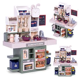 Detská kuchynka zvuky LED generátor pary 35 doplnkov