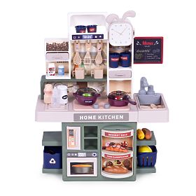 Detská kuchynka zvuky LED generátor pary 35 doplnkov