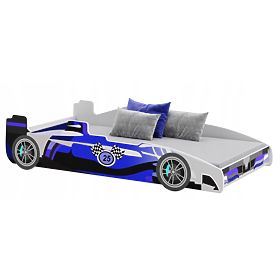 Detská posteľ FORMULA modrá 160 x 80 cm