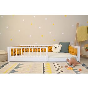 Detská posteľ Montessori Woodie Plus - biela, Ourbaby®