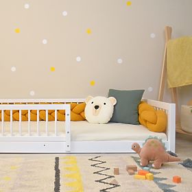 Detská posteľ Montessori Woodie Plus - biela, Ourbaby®