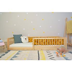 Detská posteľ Montessori Woodie Plus - prírodná, Ourbaby®