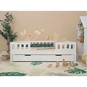 Detská posteľ Ourbaby Meadow plus 2 zábradlia - biela, Ourbaby®