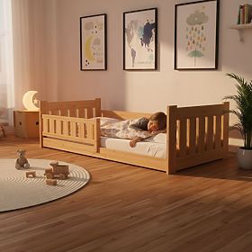 Detská posteľ Tom - prírodná, nízka, BANABY