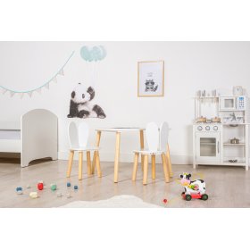 Ourbaby - Detský stolík a stoličky so zajačími uškami