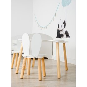 Ourbaby - Detský stolček a stoličky s králičími uškami