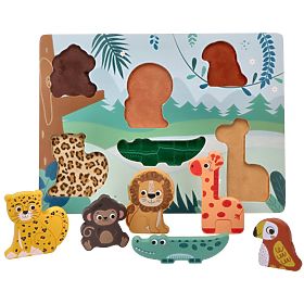 Dotyková skladačka 3D Zvieratá zo safari, AdamToys