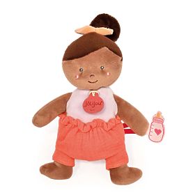 Doudou Jolijou Bábika 18 cm oranžová, Doudou Jolijou Paris
