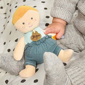 Doudou Jolijou Bábika 18 cm zelená, Doudou Jolijou Paris