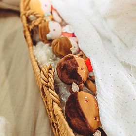 Doudou Jolijou Bábika Léna 16 cm žltá, Doudou Jolijou Paris