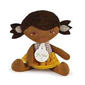 Doudou Jolijou Bábika Léna 16 cm žltá, Doudou Jolijou Paris
