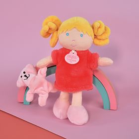 Doudou Jolijou Bábika Miss Coral 21 cm, Doudou Jolijou Paris