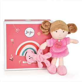 Doudou Jolijou Bábika Miss Rose 21 cm, Doudou Jolijou Paris