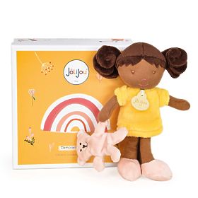 Doudou Jolijou Bábika Miss Vanilla 21 cm, Doudou Jolijou Paris