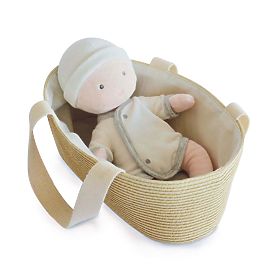 Doudou Jolijou Bábika Pol v taške do kočíka 28 cm, Doudou Jolijou Paris