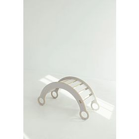 Drevená hojdačka Montessori M - biela