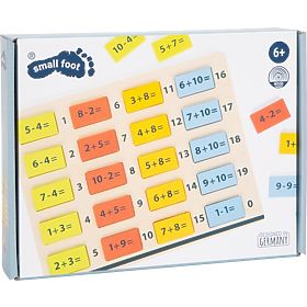 Drevená matematická tabuľka