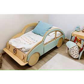 Drevená posteľ VW BEETLE 160x80 cm, LilaBaby