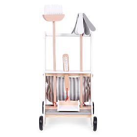 Drevená upratovacia sada vozík ECOTOYS, EcoToys