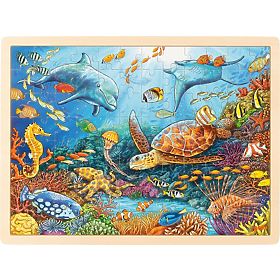 Drevené puzzle - Korálový útes, Goki