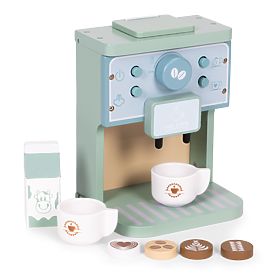 Drevený detský kávovar baristická sada 8 kusov ECOTOYS, EcoToys