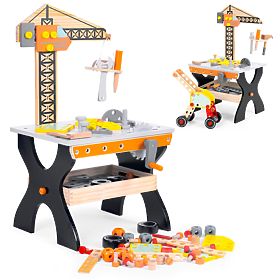 Drevený detský pracovný stôl ECOTOYS, EcoToys