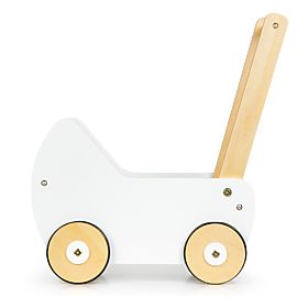Drevený kočík pre bábiky chodítko ECOTOYS