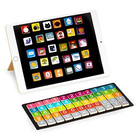 Drevený vzdelávací tablet magnetická tabuľa kriedová ECOTOYS
