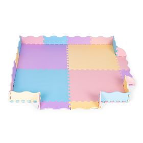 Farebná penová podložka pre deti s ohrádkou 141,5x141,5 cm 24 ks IPLAY, IPLAY