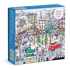 Galison Fóliové puzzle Michael Storrings Vianočný Paríž 1000 dielikov, Galison