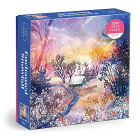 Galison Puzzle Čarovná zasnežená krajina 1000 dielikov, Galison