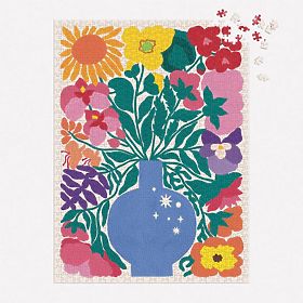 Galison Puzzle Kvety zverokruhu 1000 dielikov