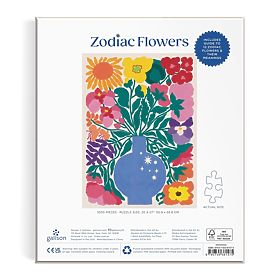 Galison Puzzle Kvety zverokruhu 1000 dielikov, Galison