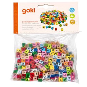 GOKI Farebné písmenká na navliekanie, Goki