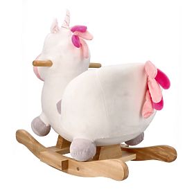 Hojdací kôň s kresielkom sladký jednorožec, AdamToys