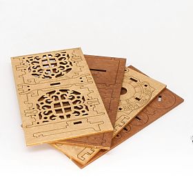 iDventure 3D drevená skladačka hlavolamu Šťastný nový rok, iDventure