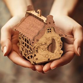 iDventure 3D drevená skladačka hlavolamu Šťastný nový rok, iDventure