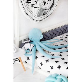 Plyšová chobotnica - modrá